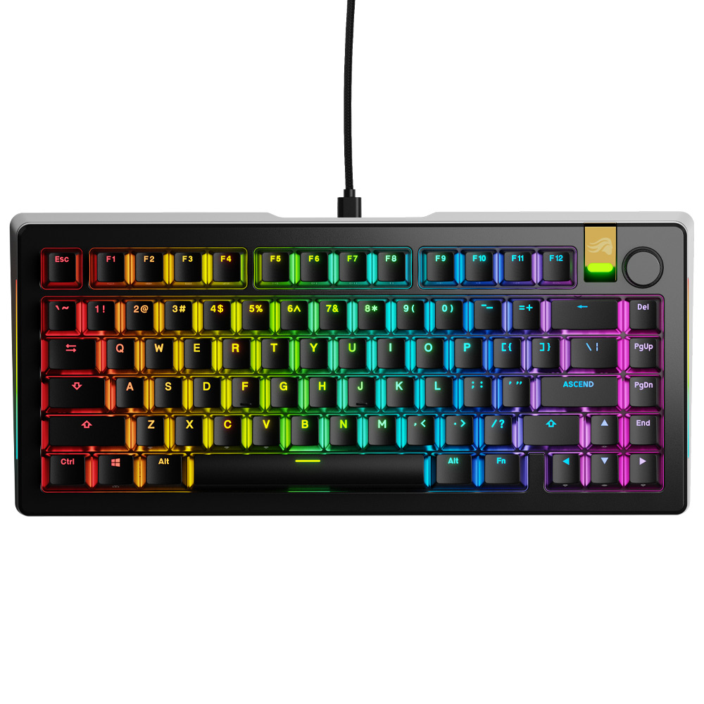 Glorious GMMK 3 75% Prebuilt Wired Keyboard Black ARABIC Glorious GMMK 3 75% Prebuilt Wired Keyboard Black ARABIC